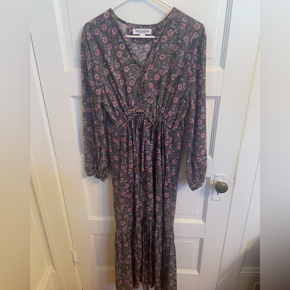 Emerson Fry India Collection block print maxi dress